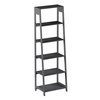 Hastings Home Ladder-Style 5-Tiered Bookcase, Gray 471355MZH